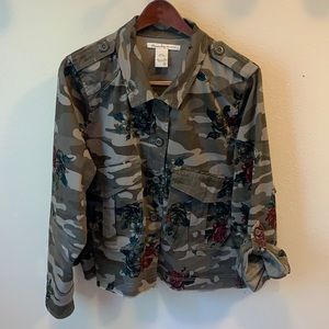 camo & roses jacket